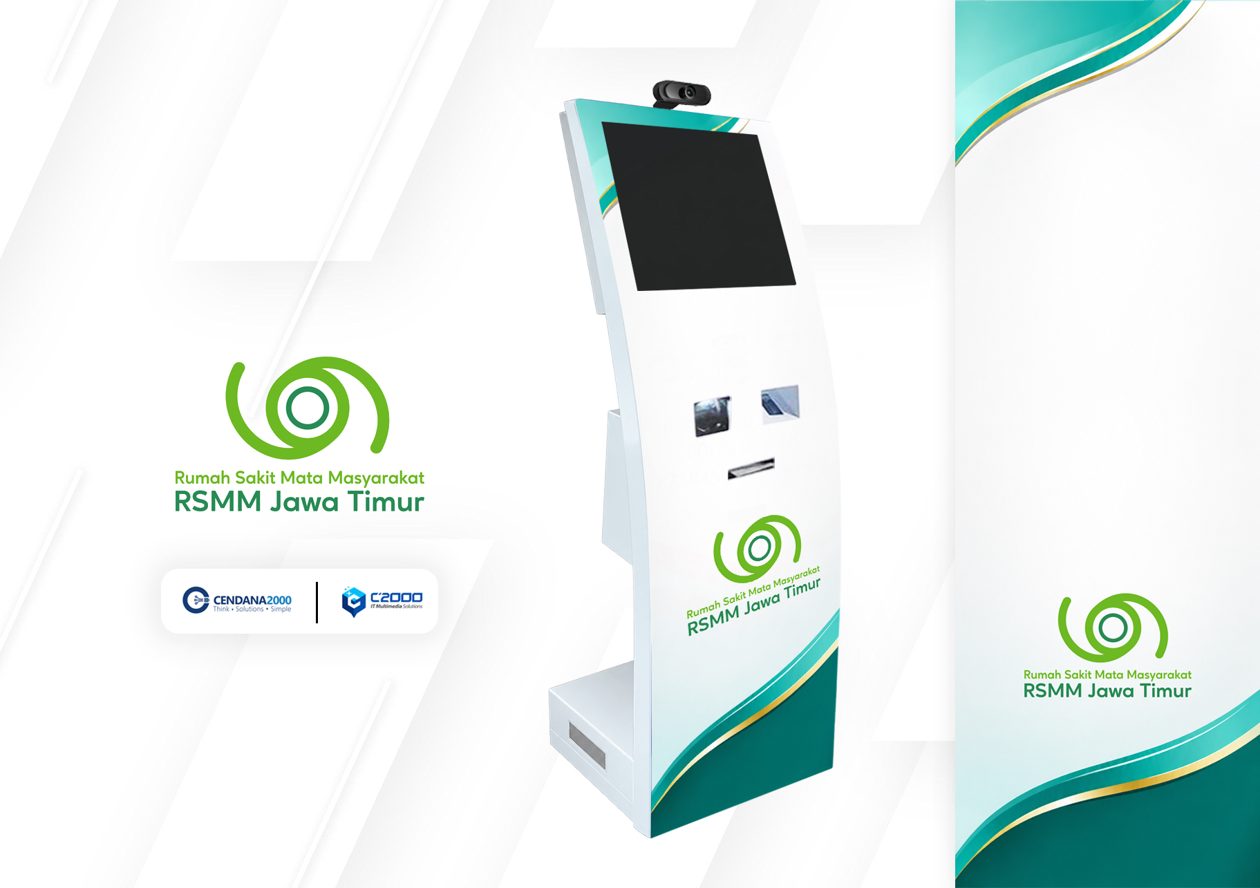 Mockup Desain KiosK Antrian RS Siti Mariam (RSSM) Jawa Timur